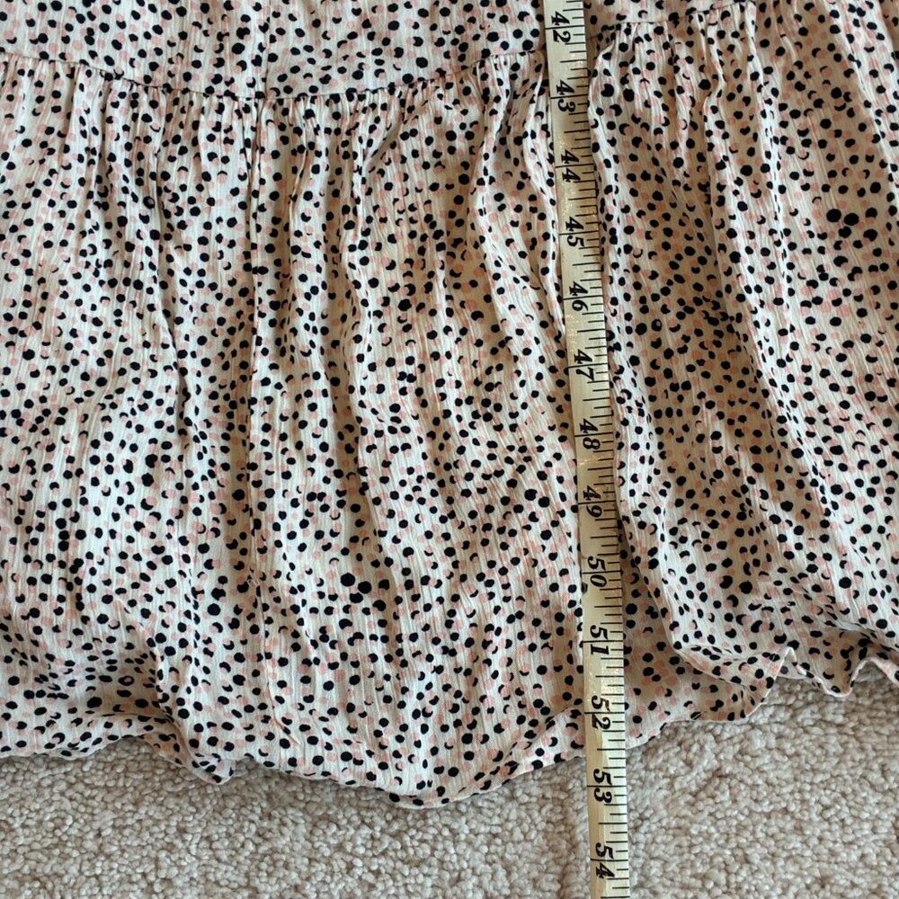 Express Cream/Black/Pink Adjustable Straps Maxi Summer Dress - Picture 13 of 15